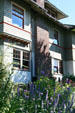 American Four Square house with textured chimney on High St. Oregon City, OR.