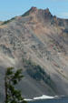 Colored slopes of Crater Lake National Park. OR.