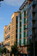 Modern residential buildings near Portland Art Museum. Portland, OR.