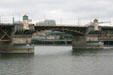 Burnside Bridge over Willamette River. Portland, OR.