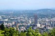 Skyline of downtown Portland from Pittock Mansion. Portland, OR.
