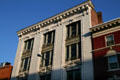 Upper facade of Bauman Building. Lancaster, PA.