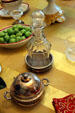 Serving dishes in dining room at Wheatland. Lancaster, PA.