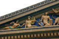 Pediment detail with allegorical figures of Philadelphia Museum of Art. Philadelphia, PA.