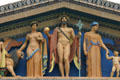 God with orb on pediment of Philadelphia Museum of Art. Philadelphia, PA.