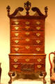 High chest made in Philadelphia at Philadelphia Museum of Art. Philadelphia, PA.