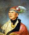 Portrait of Joseph Brant by Charles Willson Peale in National Portrait Gallery. Philadelphia, PA