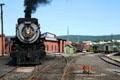 Canadian Pacific steam locomotive 2317 with rolling stock at Steamtown, Scranton, PA