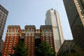 One Mellon Center over Omni William Penn Hotel. Pittsburgh, PA.