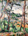 Landscape near Aix, The Plain of Arc River painting by Paul Cézanne at Carnegie Museum of Art. Pittsburgh, PA.