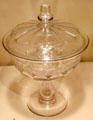 Covered glass compote by Bakewell, Pears & Co. of Pittsburgh, PA at Carnegie Museum of Art. Pittsburgh, PA.