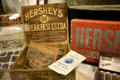 Antique Hershey's chocolate products at Derry Township Historical Society Museum. Hershey, PA.