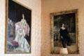 Society portraits in Salon at Rosecliff. Newport, RI.