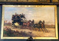 Light of Other Days horse-drawn coach painting in Marble Hall at Chateau-sur-Mer. Newport, RI.