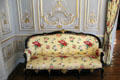 Settee in Ballroom at Chateau-sur-Mer. Newport, RI.