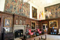 Great Hall gallery was used as a ballroom when Rough Point was built by the Vanderbilt family. Newport, RI.