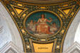 Mural to justice in dome of Rhode Island State House. Providence, RI.