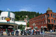 Art Deco meets Victorian frontier style on streets of Deadwood. Deadwood, SD.