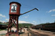 Water tower & passenger cars of 1880 Train of Black Hills Central Railroad, Hill City, SD