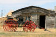Sod dwelling at Prairie Homestead Historic Site near East Entrance of Badlands National Park. SD.
