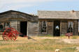 Sod dwelling & plank home of Mr. & Mrs. Ed Broown now Prairie Homestead Historic Site. SD