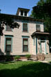Red & blue house in Cathedral Historic District. Sioux Falls, SD.
