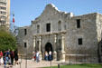 The Alamo scene of rebellion of 1836. San Antonio, TX.