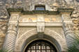 Building used for visitor facilities on grounds of the Alamo. San Antonio, TX.