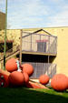 Central Library decorative spheres. San Antonio, TX.