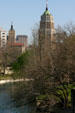 View from King William district to downtown. San Antonio, TX.