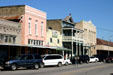 Main Street of Bastrop important as a early Colorado River crossing on El Camino Real. Bastrop, TX.