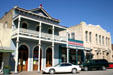 Haynie through Old First National Bank buildings. Bastrop, TX.