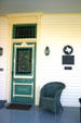 White Turner house front porch detail. Bastrop, TX.