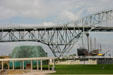 Museum of Science & History with replicas of Christopher Columbus ships. Corpus Christi, TX.