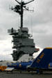 USS Lexington bridge with aircraft. Corpus Christi, TX.