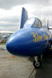 F9F-8T Cougar jet fighter used by Blue Angels on USS Lexington. Corpus Christi, TX.