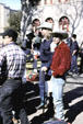Rodeo riders at Cowtown Coliseum. Fort Worth, TX.