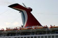 Cruise ship Ecstacy stack. Galveston, TX.