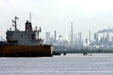 Oil refineries around San Jacinto. Houston, TX.