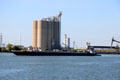 Barge traffic near Battleship Texas. San Jacinto, TX.