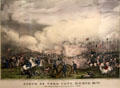 Siege of Vera Cruz, March 26th 1847 graphic by E.B. & E.C. Kellogg at San Jacinto Monument museum. San Jacinto, TX.