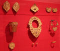 Gold royal jewelry from Island of Bali at Museum of Fine Arts, Houston. Houston, TX.