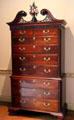 Rococo style chest on chest in Philadelphia Hall at Bayou Bend. Houston, TX.