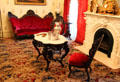 Rococo Revival molded laminated furniture by John Henry Belter of New York City at Bayou Bend. Houston, TX.