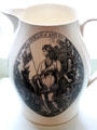 An Emblem of America commemorative cremeware pitcher at Bayou Bend. Houston, TX.