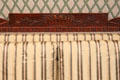 Sofa carving detail in McIntire bedroom at Bayou Bend. Houston, TX.