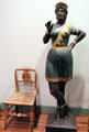 Cigar store Indian & American sidechair at Bayou Bend. Houston, TX.