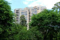 Highrise apartments in neighborhood of Bayou Bend. Houston, TX.