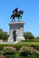 Sam Houston Equestrian Monument in Hermann Park. Houston, TX.
