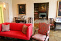 Sitting room at Rienzi house museum. Houston, TX.